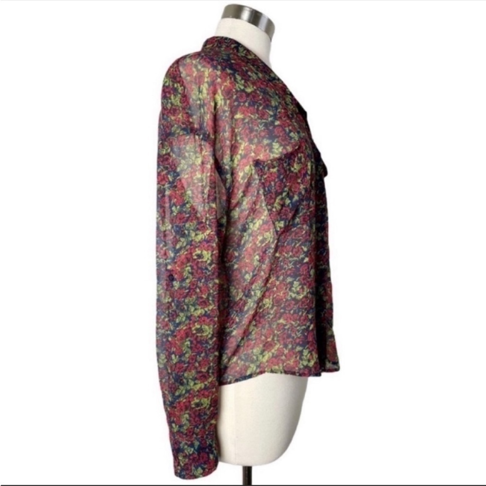 FREE PEOPLE Easy Rider Floral Button Up Blouse - Picture 4 of 9